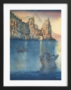 Cathedral Rocks painting by Mick Davis