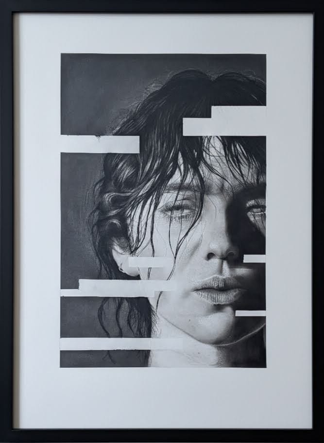 Painting of girl's face