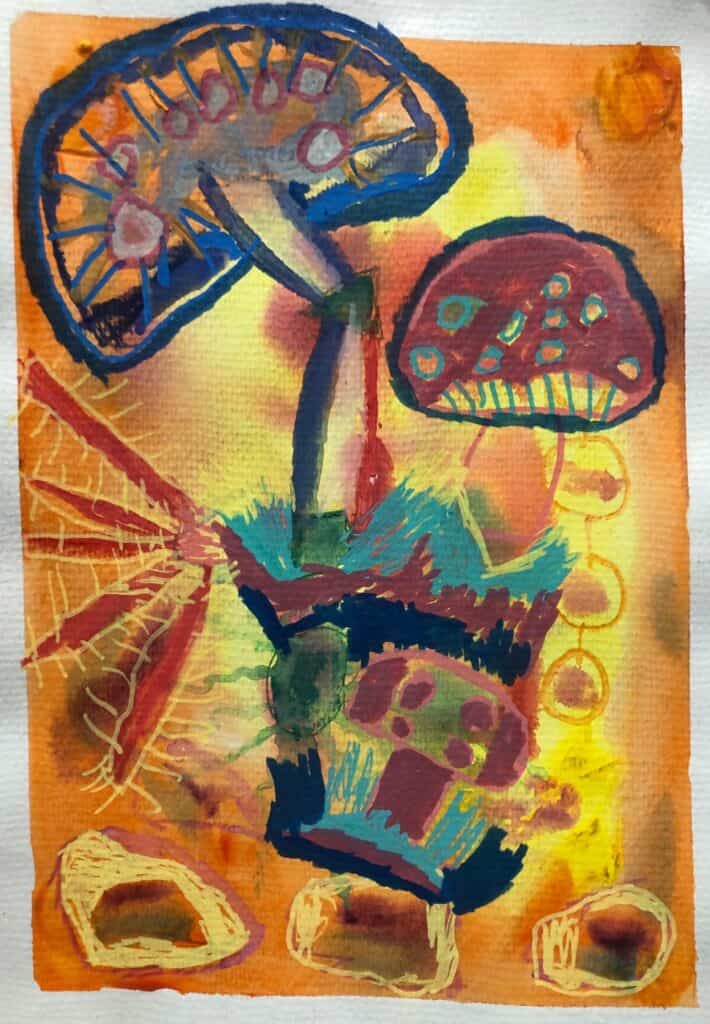 Painting by Leon Gilmore