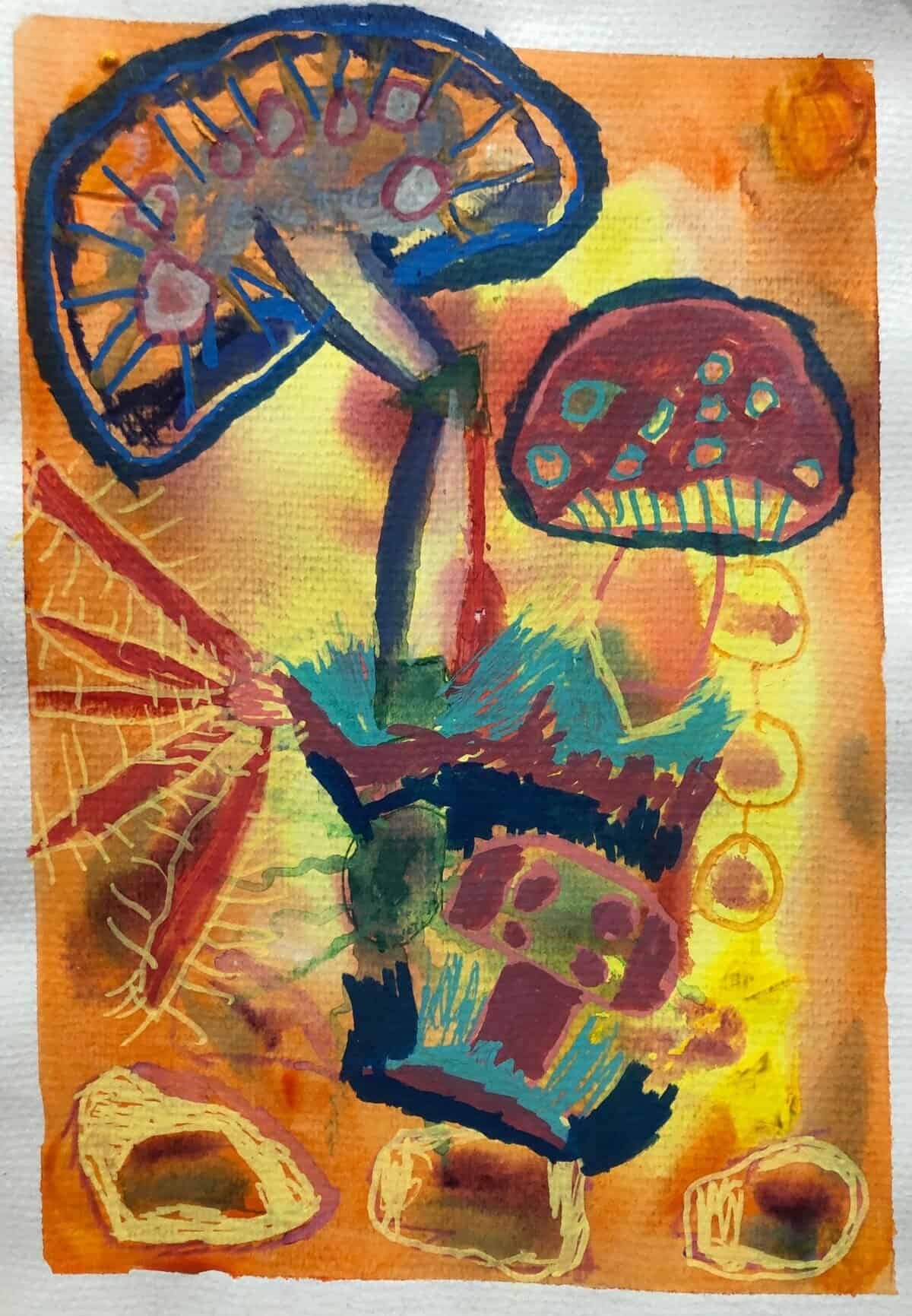 Painting by Leon Gilmore