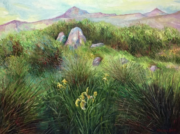 Painting of landscape by Manus Bán
