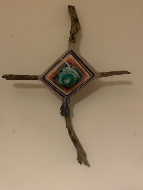 Image of dreamcatcher made from wood