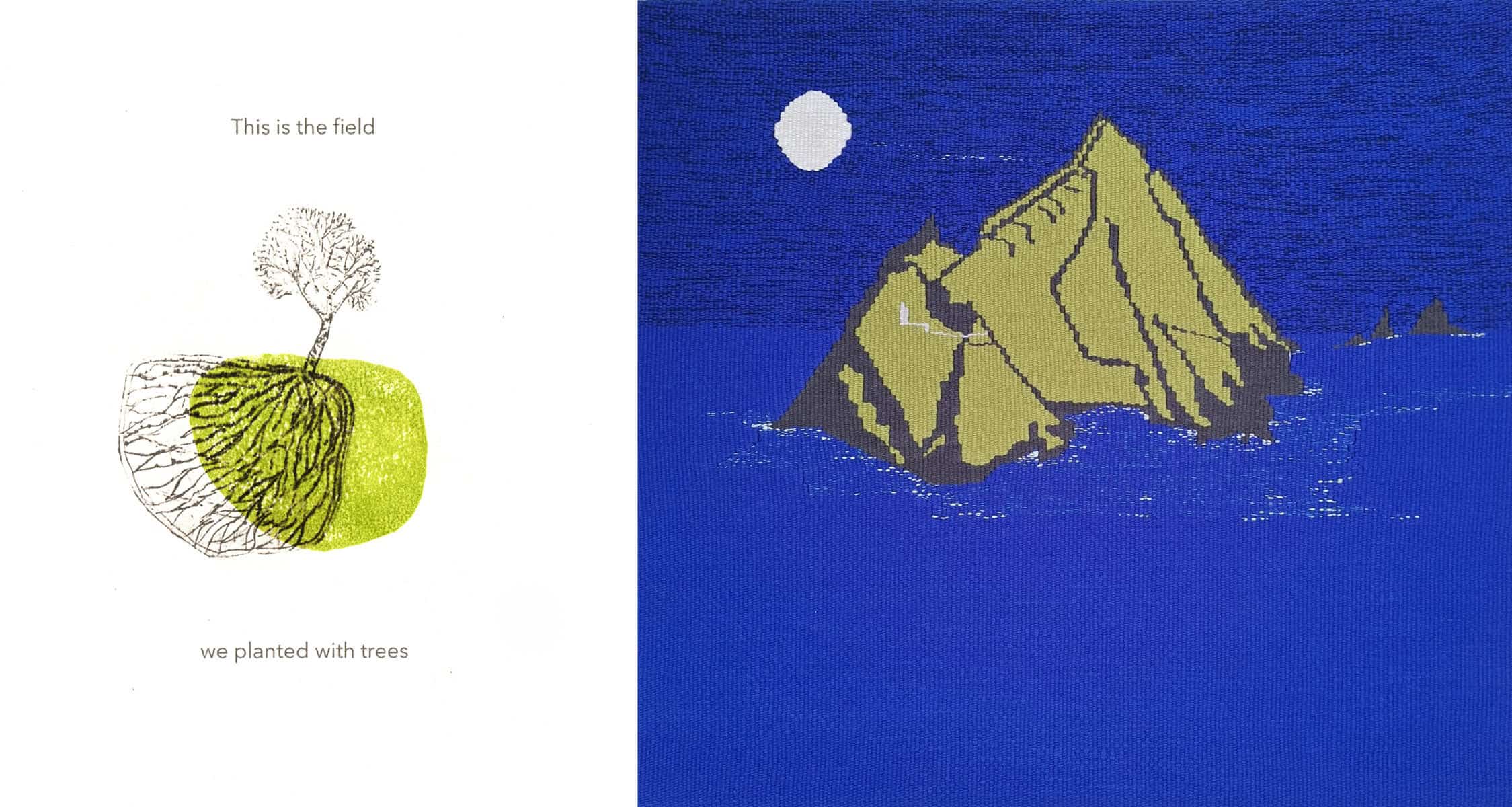 drawing by emer fallon and weaving by sally Mulchahy