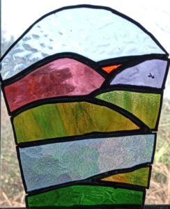Stained glass work by ros